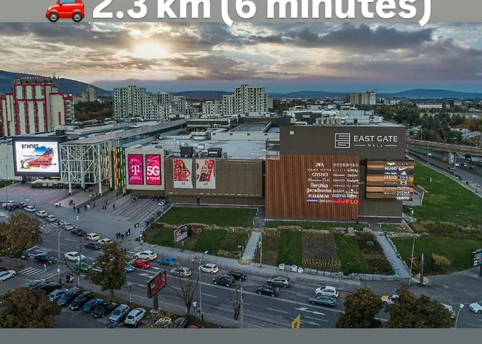 New Modern Rooftop Apartment-free Private Parking, Self Check-in * Skopje