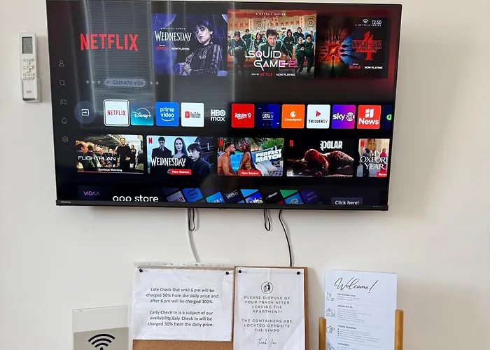 Apartman New Modern Rooftop Apartment-free Private Parking, Self Check-in *